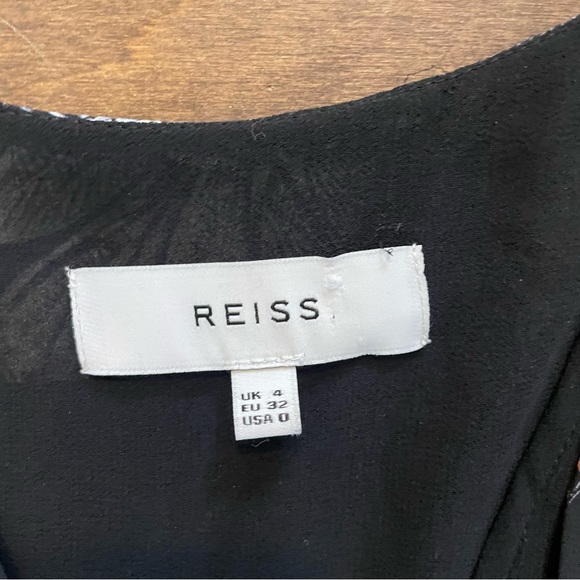 Reiss Butterfly Long Sleeve Midi Front Dress - Size 0 - Picture 7 of 8